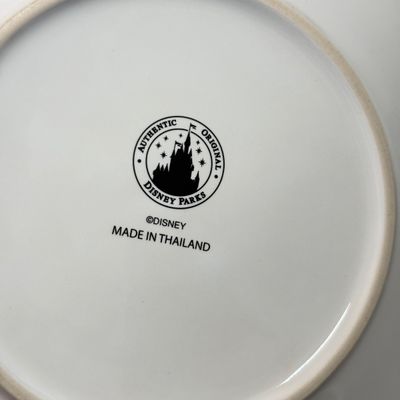 LOT 76A: Disney Parks Mickey Mouse Ceramic Dish Set: 6 Dinner Plates, 6 Salad Plates & 5 Bowls