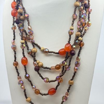LOT 168J: Boho Beaded & Stone Necklaces, Bracelets & More
