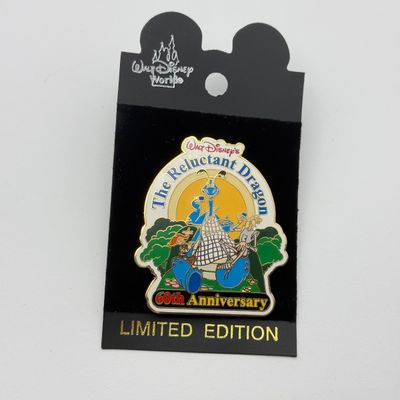 LOT 115P: 2001 LE3500 Walt Disney’s The Reluctant Dragon 60th Anniversary WDW Trading Pins (5)