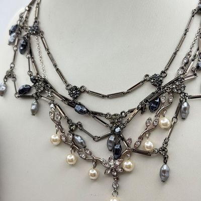 LOT 162J: Vintage Freshwater Pearl Bracelet, Faux & Freshwater Pearl Necklaces