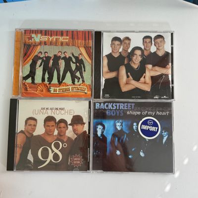 LOT 99A: Y2K Boy Bands CDs, DVDs & More: Backstreet Boys, *NSYNC (including Signed CD), 98°, Hanson & Aaron Carter