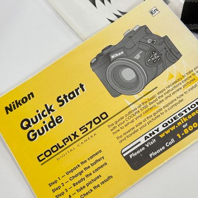 LOT 72A: Nikon CoolPix 5700 Digital Camera w/ Box & Manuals