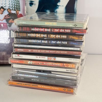 LOT 99A: Y2K Boy Bands CDs, DVDs & More: Backstreet Boys, *NSYNC (including Signed CD), 98°, Hanson & Aaron Carter
