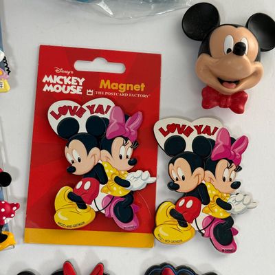 LOT 93A: Collection of Vintage Disney Magnets: Mickey, Minnie, Goofy, MGM Studios & More