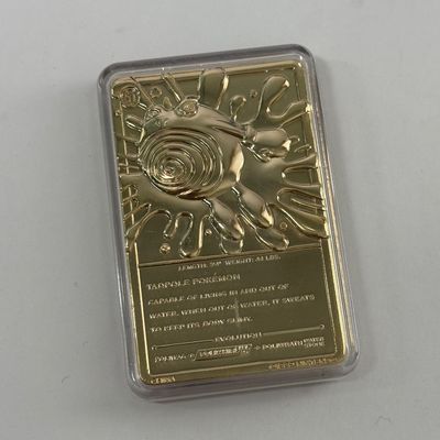 LOT 62A: FULL SET Pokémon Special Edition 23 karat Gold Plated Trading Cards: Charizard, Pikachu, Jiggly Puff, Poliwhirl, Mewtwo &...