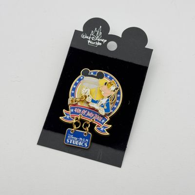 LOT 125P: Disney's MGM Studios Collection: LE5000 4th of July 2001 Goofy Dangler, NWT Hat w Trio of Pins, Doug Live Pin, 100 Years...
