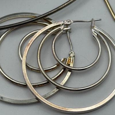 LOT 158J: Vintage Wire Cheryl Cuff, Wire Frame Necklace, Pierced Earrings & More