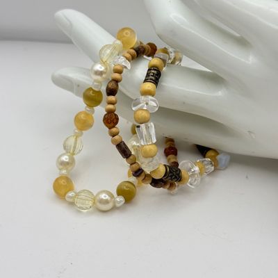 LOT 168J: Boho Beaded & Stone Necklaces, Bracelets & More