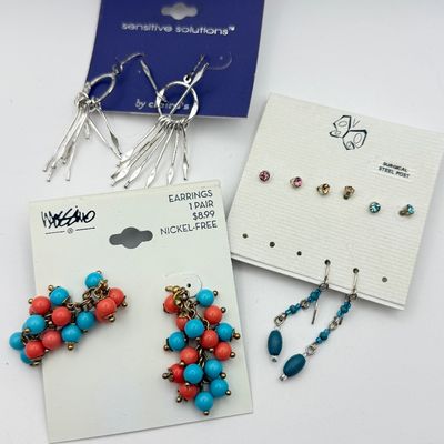 LOT 170J: Blue Dragonfly Brooch, Ladies' Watches, Pierced Earrings & More