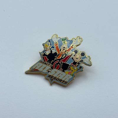 LOT 124P: WDW Resort Trading Pins: Board Walk, Beach Club, Port Orleans, Caribbean Beach, Yacht Club, All Stars & Board Walk Villas