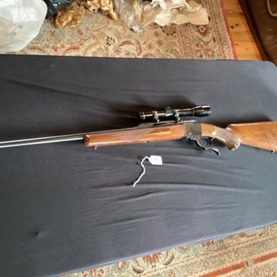 Rifle No. 9- Ruger No. 1 Lever Action- Unsure Cal.