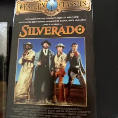 Vintage VHS Movie Collection Including Silverado & Great Smoky Mountains Railroad VHS