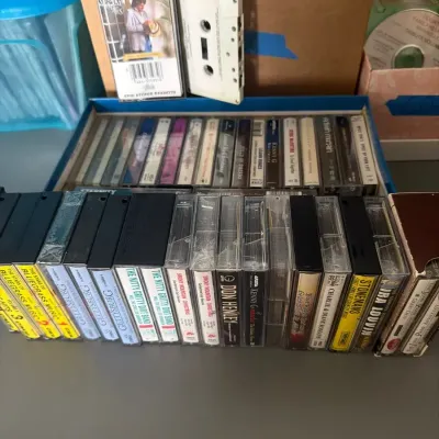 Country, Bluegrass & Gospel Cassette Tape Collection – Tammy Wynette, Eddie Cochran & More