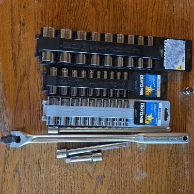 Craftsman Socket Sets, Breaker Bar & Extensions – 1/2" and 1/4" Drive