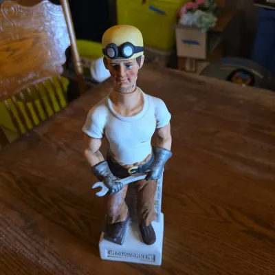 Ironworker Figural Bottle Stopper
