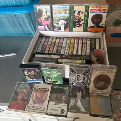 Country, Bluegrass & Gospel Cassette Tape Collection – Tammy Wynette, Eddie Cochran & More