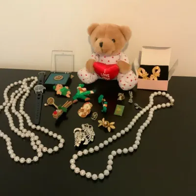 Vintage Costume Jewelry, Faux Pearl Necklaces, GE 12K Gold Filled Service Pin & Brooch Lot