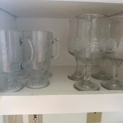 Etched Winter Scene Glassware Collection – Irish Coffee Mugs & Goblets