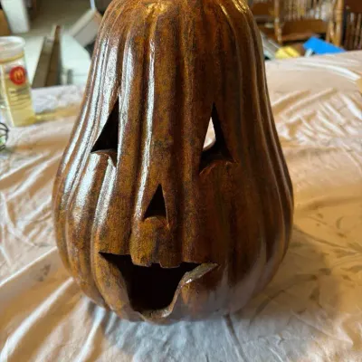 Large Rustic Jack-O’-Lantern Halloween Décor