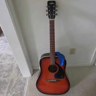 Vintage 1970s Aria 6-String Acoustic Guitar - Sunburst Dreadnought Project (MIJ Era)