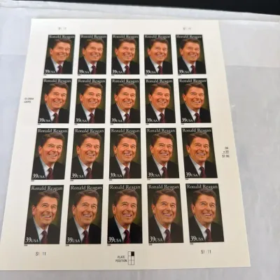 Ronald Reagan 2006 USPS Commemorative Stamp Sheet – Complete 20 Stamp Panel