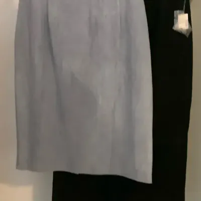 NWT Vintage Women's Suede Skirt Lot - Diani Light Blue & Paris Sport Club Black