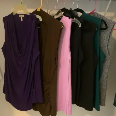Women’s Sleeveless Tops & Sweater Shells Lot | Dressbarn, Christopher & Banks & More | L-XL