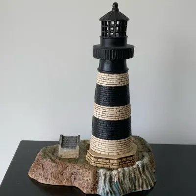 Cape Kennedy Lighthouse Table Lamp | Coastal Nautical Decor