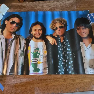 Vintage Van Halen Sammy Hagar Era Music Poster AA239