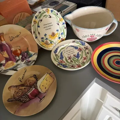 Decorative Kitchen & Serving Dish Collection – Floral, Wine & Country Themes
