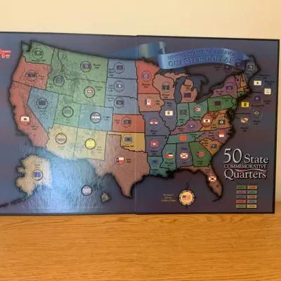 Complete 50 State Commemorative Quarter Collection w/ Sacagawea Dollar