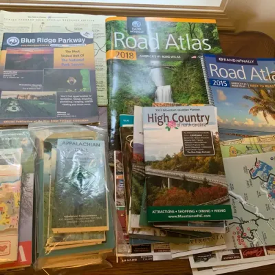 Vintage Travel Maps & Guides Lot - Rand McNally Road Atlases, Appalachian Trail Maps & Visitor Guide