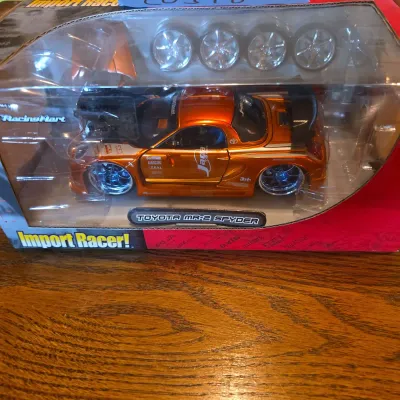 Jada Import Racer! Toyota MR2 Spyder 1:24 Die-Cast Model Car – Metallic Orange – New in Box