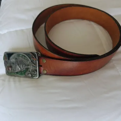 Decorative Leather Belt And Indian Buckle
