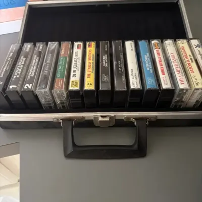 Bluegrass, Gospel & Country Cassette Collection with Carrying Case