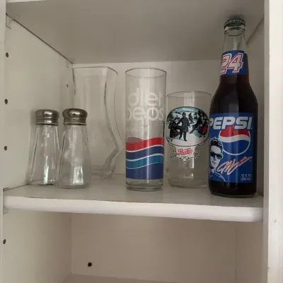 Pepsi Collectibles Lot Including Jeff Gordon No. 24 Bottle, Pepsi Glasses & Vintage Shakers