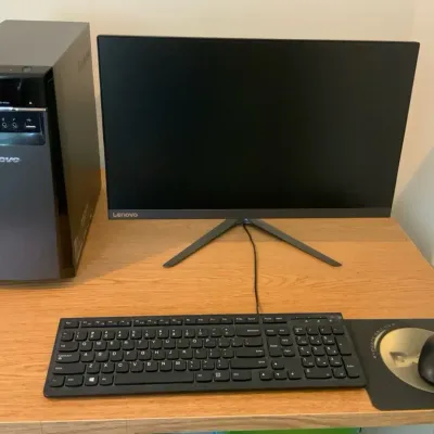Lenovo H50-55 Desktop Computer w/ Lenovo Monitor, Keyboard & Mouse