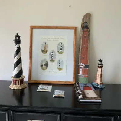North Carolina Lighthouse Collection | Framed Print, Driftwood Art, Decor & Book