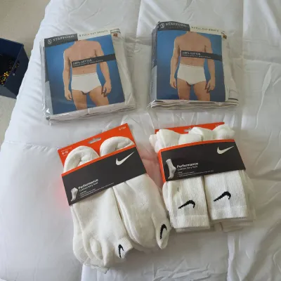  Stafford Underwear And Nike Socks