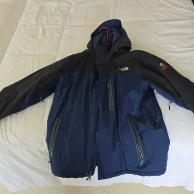 Windy Pass GORE-TEX Rain Jacket Men's Large Blue Full Zip Waterproof Coat