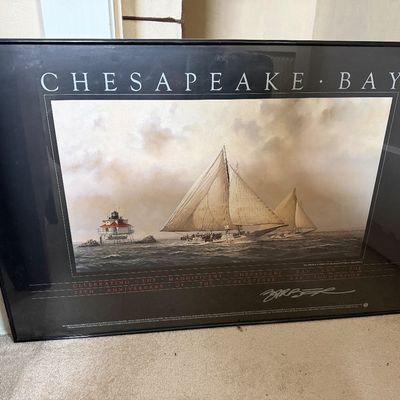 Chesapeake Bay - Thomas Point Lighthouse Shoal FRAMED