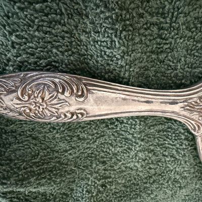 Antique/Vintage Silver Plated Hand Held Vanity Mirror