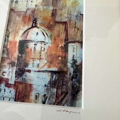 Framed European Cityscape