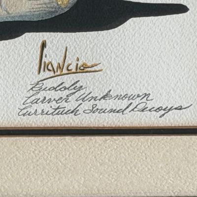 Signed Waterfowl Print Carmelo Ciancio Framed