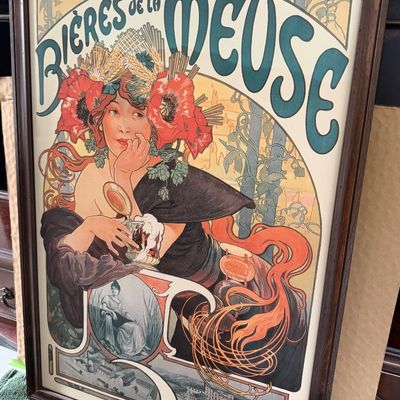 Framed Reproduction of Classic 1897 Art Nouveau Poster