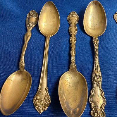 Antique Sterling Spoons Lot - Tiffany & More - 314 grams