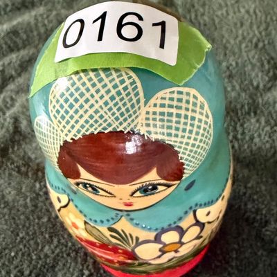 Hand Painted Russian Wooden Nesting Doll Set