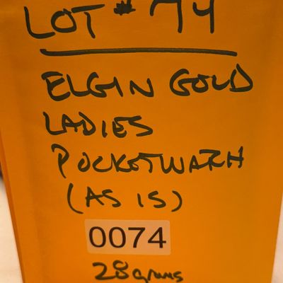 Elgin Women's Antique Gold Pocket Watch
