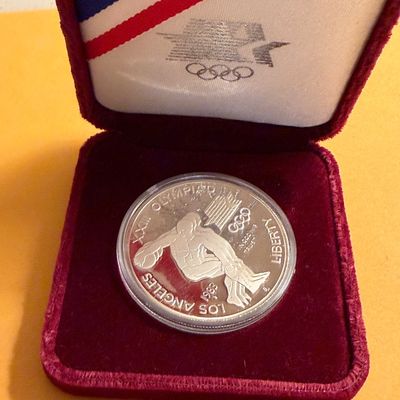 Commemorative Coins Lot Silver Olympic Dollar Graded Kennedy Half Lindbergh Token Penny