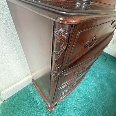 Antique Mahogany Secretary Writing Desk